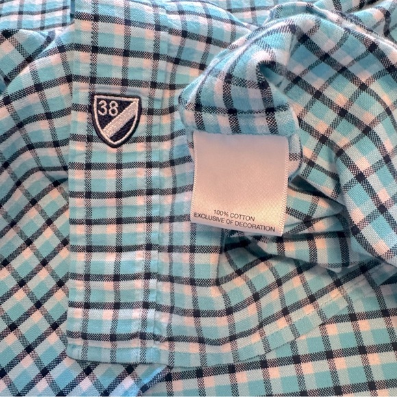 Daniel Cremieux Men’s Blue Checkered Button Up XLT Shirt - Picture 5 of 5